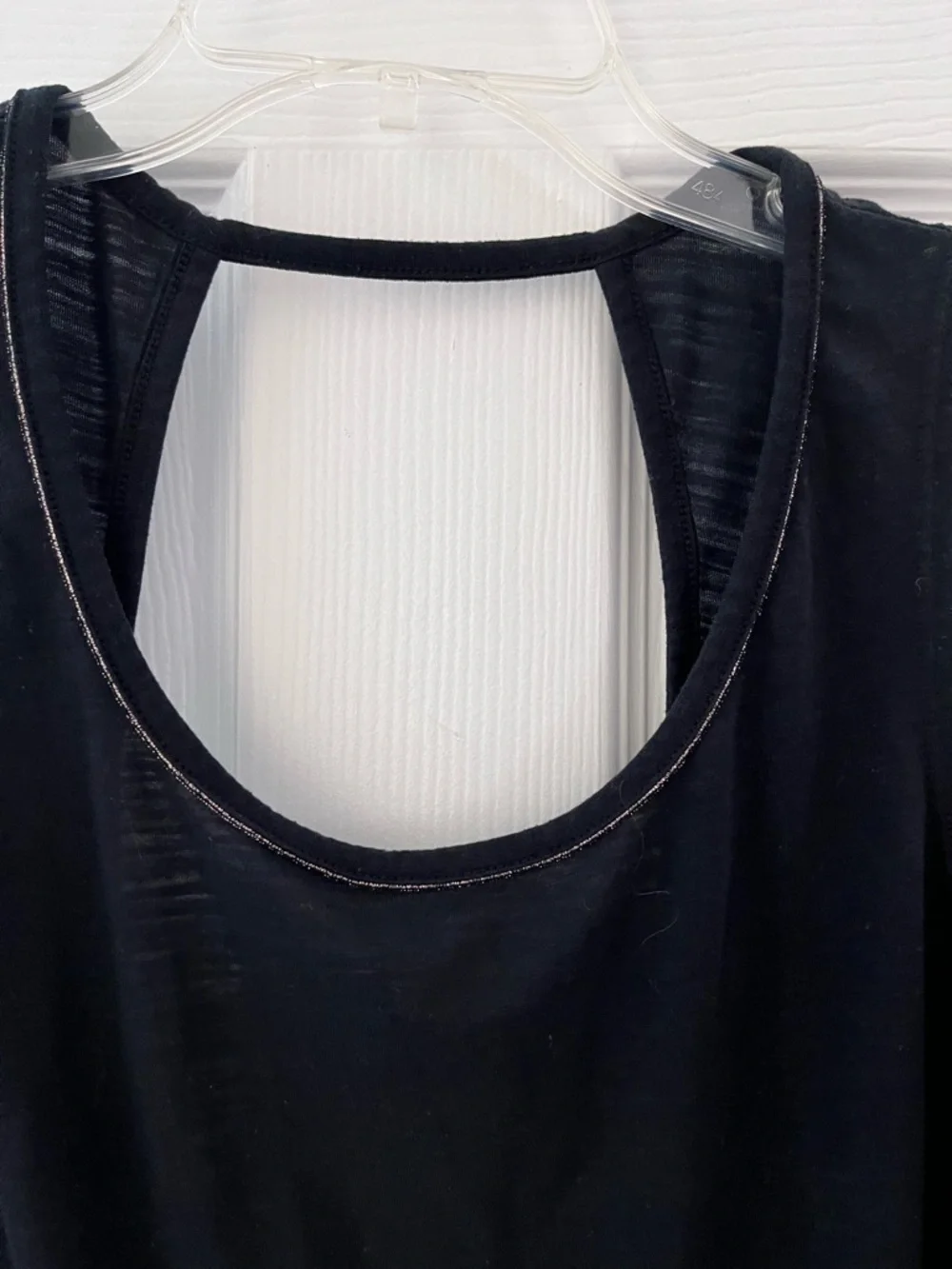 Nike Black Yoga Tank Top with Gold Metallic trim